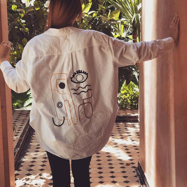 Chemise Brodée Visage