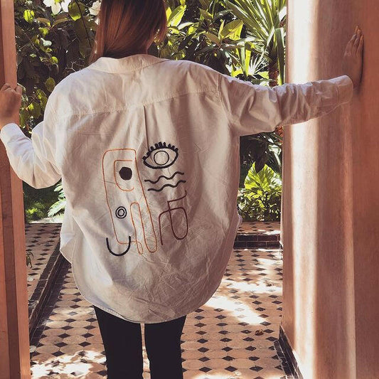 Chemise Brodée Visage